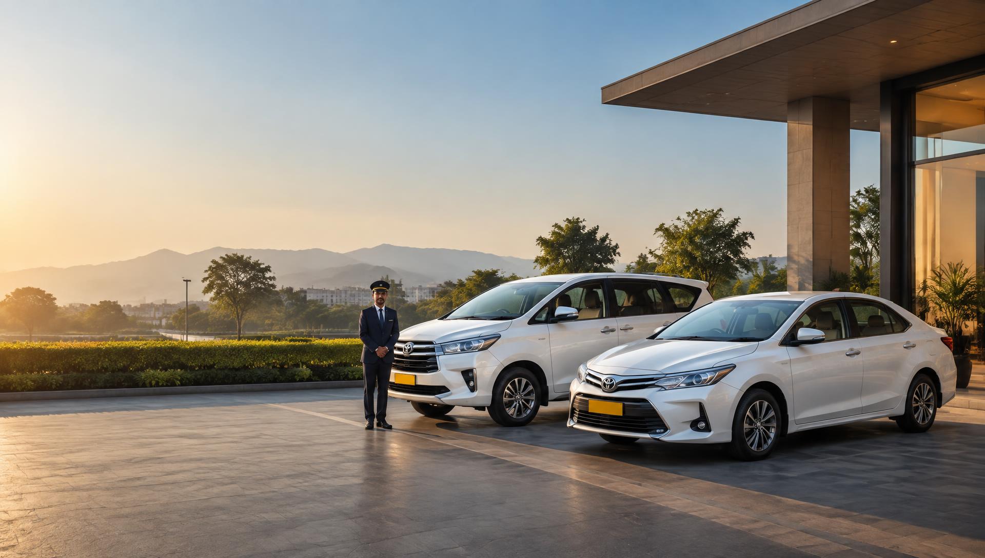 Sony Tour & Travels taxi fleet with professional driver